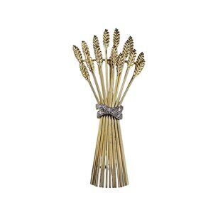Tiffany & Co. 18K Yellow Gold Diamond Wheat Sheaf Brooch/Pin #23734